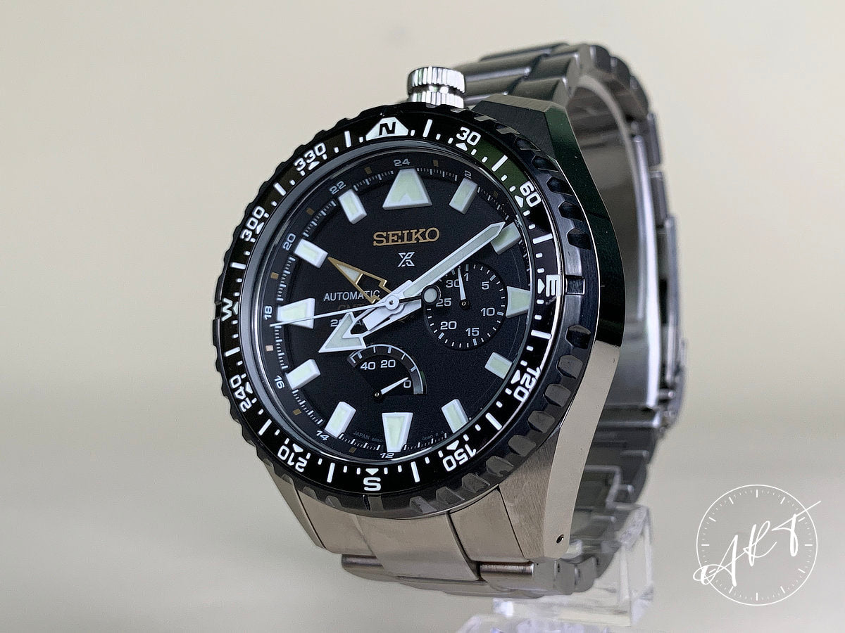 Seiko Prospex Landmaster Black Dial Titanium 25th Anniv Diver Watch SBEJ003 BP