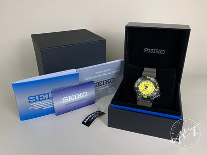 NEW Seiko Prospex Monster Yellow Dial Asia Special Ltd Watch SRPF35K1 BP