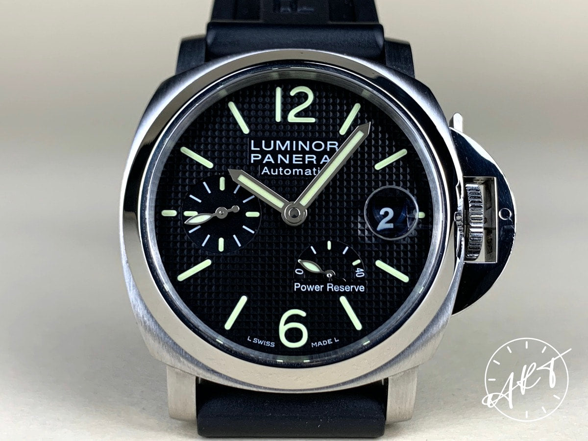 Panerai PAM 241 Luminor Power Reserve Black Dial SS Auto Diver Watch PAM00241 BP