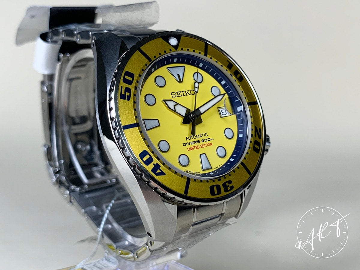 NEW Seiko Prospex Yellow Sumo Yellow Dial SS Thailand Ltd Diver Watch – ART  Watches