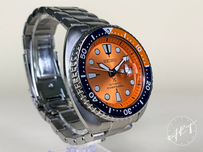 Seiko Prospex Orange Turtle Orange Dial “Nemo” SS Auto Ltd Diver Watch SRPC95 BP