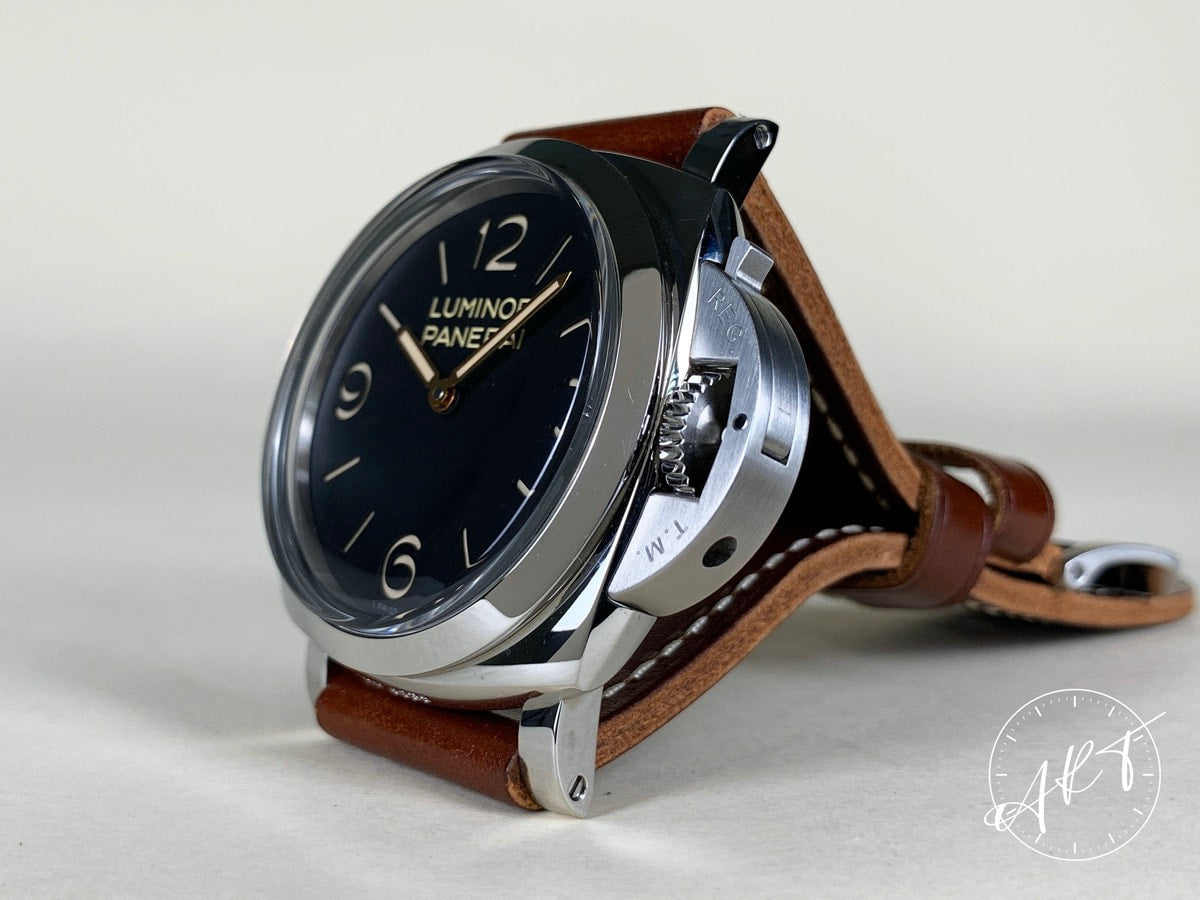 Panerai PAM 372 Luminor 1950 O Serial 3 Days Black Dial SS Watch PAM00372 BP