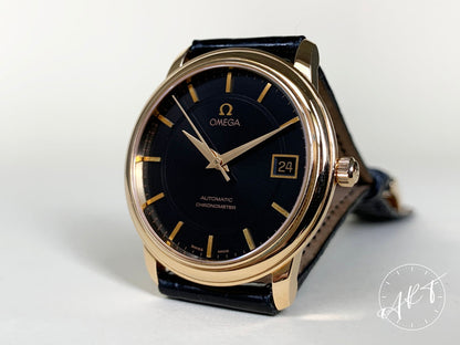 Omega De Ville Prestige Black Dial 18K RG Auto Ltd Ed Watch 4601.54.11 w/ B&P