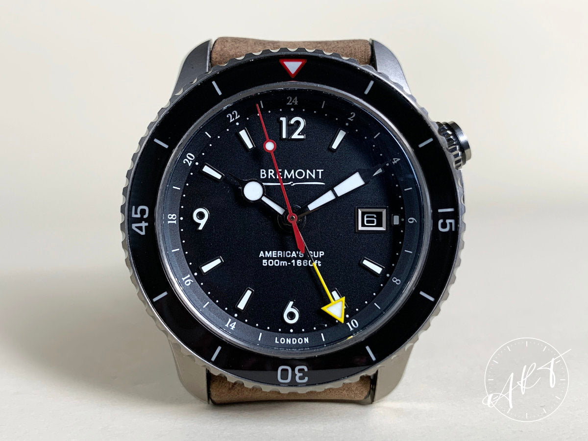 Bremont Oracle II Americas Cup GMT Black Dial Titanium Diver Watch AC-Ti-GMT w/Box