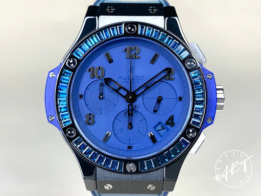 Hublot Big Bang Chrono Blue Dial “Tutti Frutti” Black Ceramic Auto Ltd Watch BP