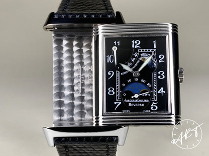 Jaeger-LeCoultre Reverso Grande Moonphase Day/Night Black Dial 18K WG Watch Q2753470 BP