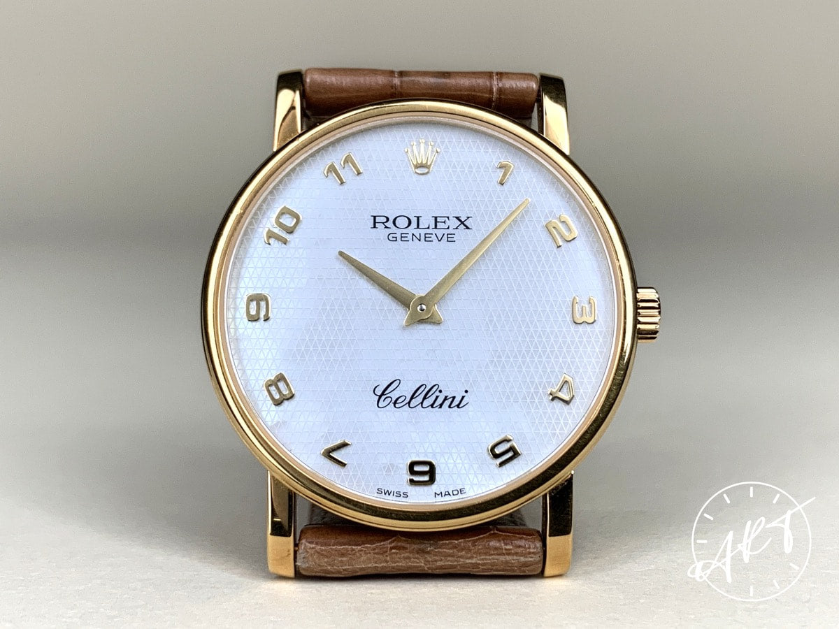 2006 Rolex Cellini MOP Mother of Pearl Dial 18K Gold Manual Watch 5115/8 w/ B&P