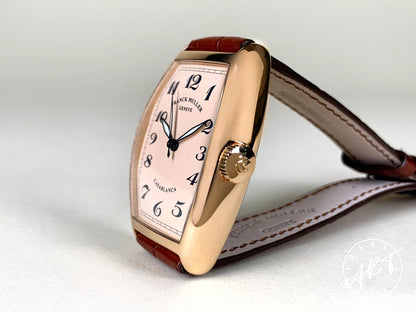 Franck Muller Cintrée Curvex Salmon Dial 18K Rose Gold Automatic Watch w/ B&P