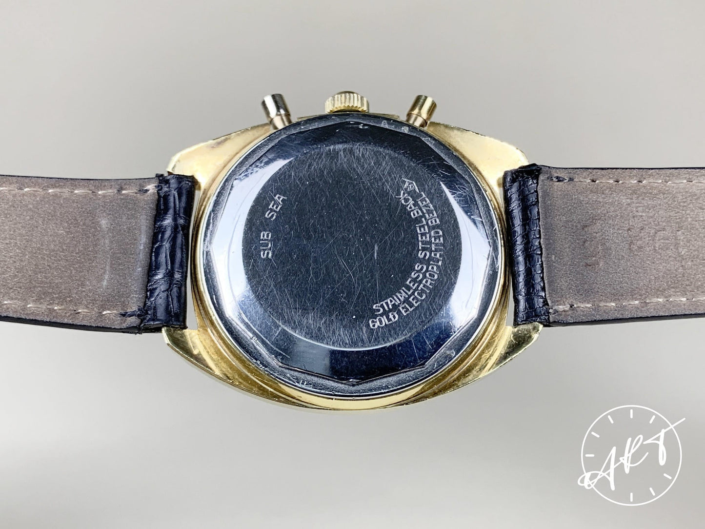 Vintage Movado Datron El Primero Panda Dial Gold Plated & SS Watch HS360