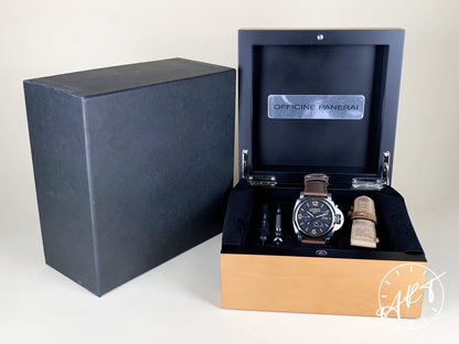 Panerai PAM 1321 Luminor 1950 3 Days GMT Black Dial SS Diver Watch PAM01321 w/Box