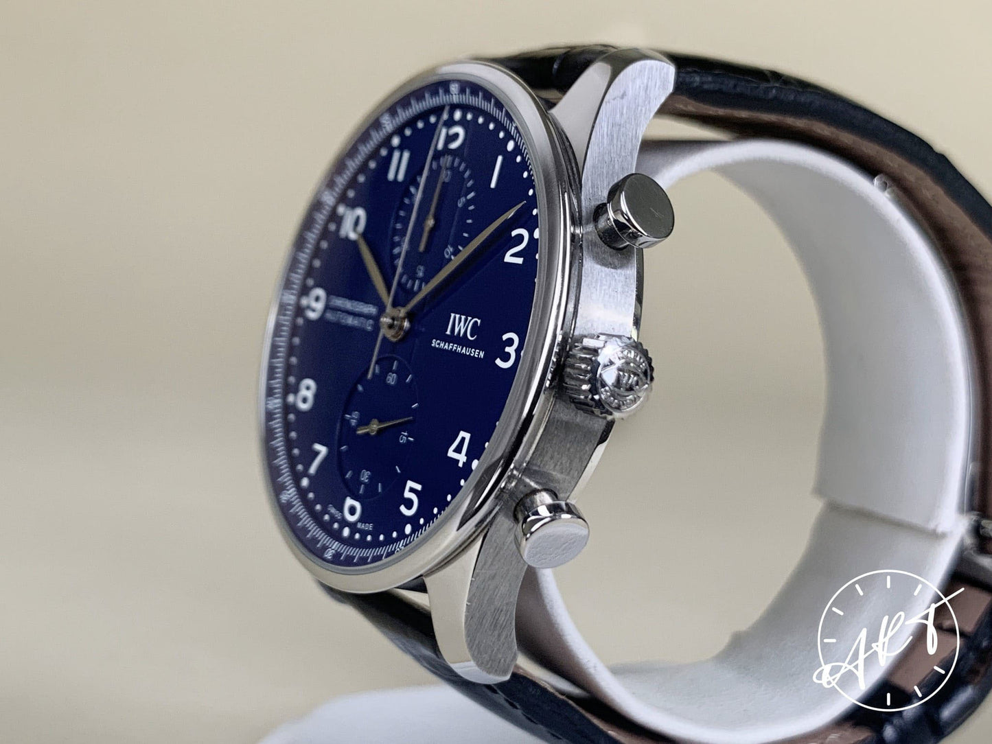 IWC Portugieser Chrono Blue Dial SS Auto 150 YEARS Ltd Watch IW371601 w/ B&P