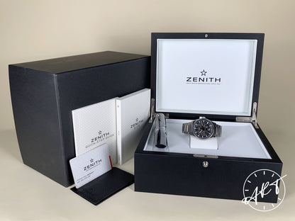 Zenith Defy Blue Dial Titanium Automatic Watch in FULL SET