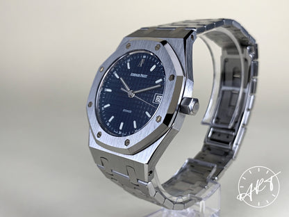 Audemars Piguet Royal Oak Blue Dial Stainless Steel Auto Watch 14790ST w/ B&P