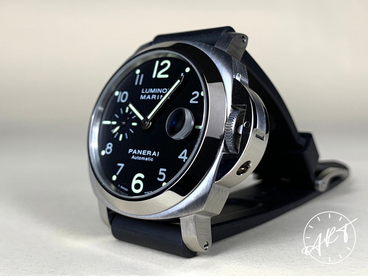 2006 Panerai PAM 164 Luminor Marina Black Dial Acciaio Diver Watch PAM00164 BP