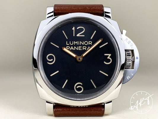 Panerai PAM 372 Luminor 1950 N Serial 3 Days Black Dial SS Watch PAM00372 BP