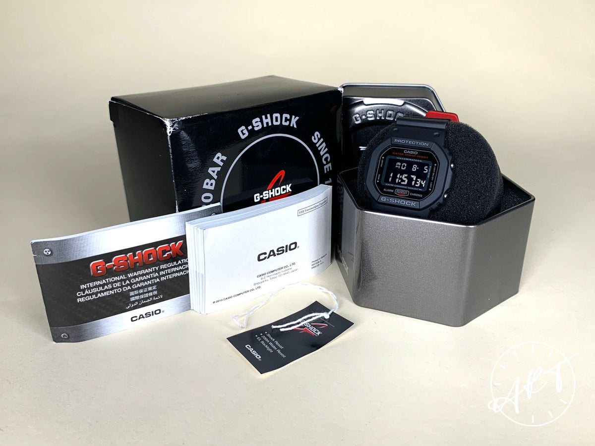 NEW G-Shock DW5600HR Black Quartz Watch in FULL SET *Kikuo Ibe Autographed*