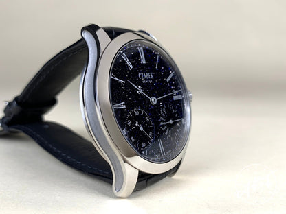 Czapek Quai des Bergues Midnight Blue Aventurine Dial SS Manual Ltd Watch w/ B&P