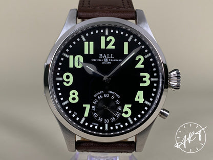 Ball Engineer Master II Black Dial SS Auto Officer Watch NM2038D w/ B&P