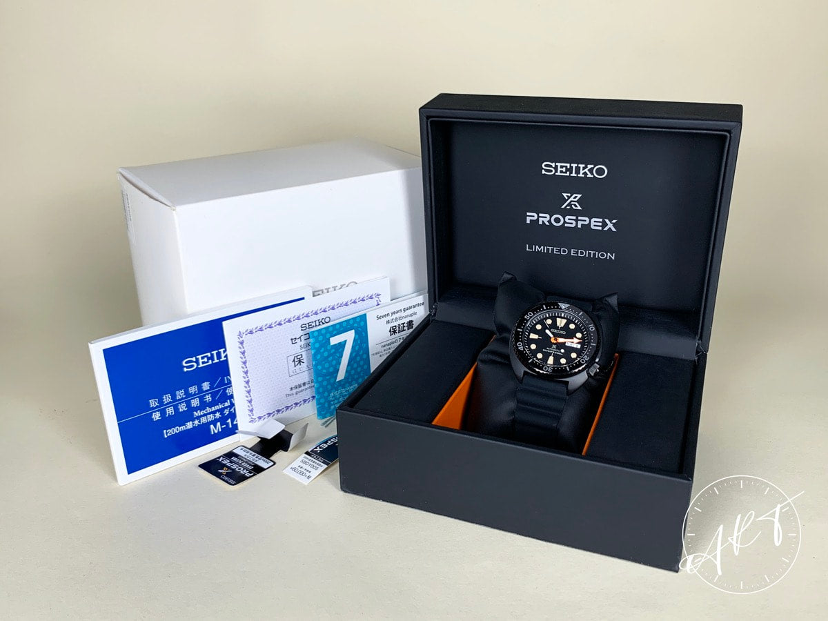 NEW Seiko Prospex Black Turtle Black Dial PVD SS JDM Ltd Diver Watch SBDY005 BP