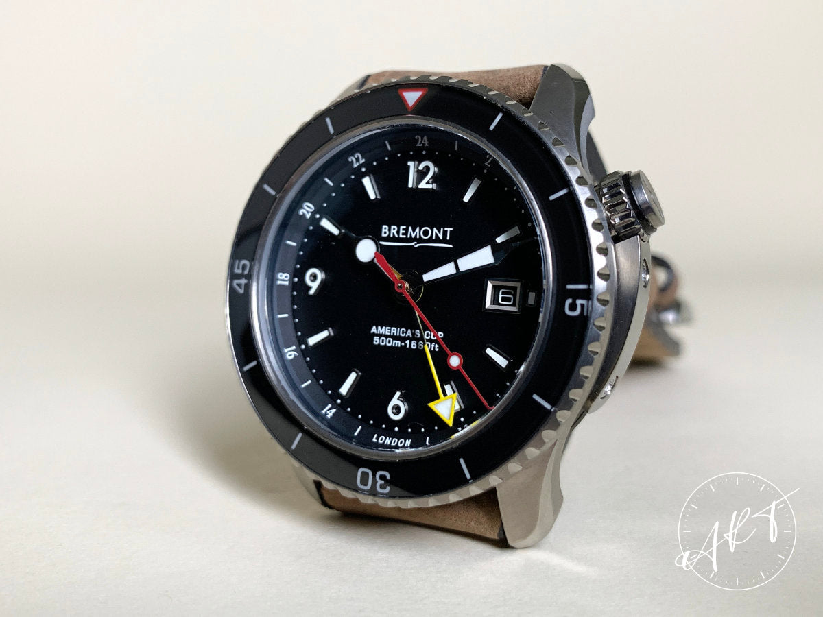 Bremont Oracle II Americas Cup GMT Black Dial Titanium Diver Watch AC-Ti-GMT w/Box