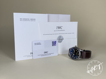 IWC Pilot's Mark XVIII Heritage Black Dial Titanium Auto Watch IW327006 w/ Paper