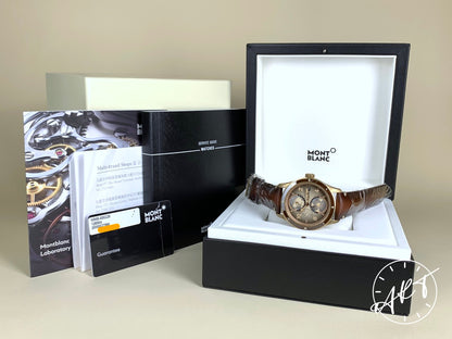 NEW Montblanc 1858 Geosphere Brown Dial Bronze Auto Ltd Ed Watch 128504 w/ B&P