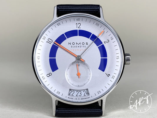 NOMOS Autobahn Silver Dial Stainless Steel Automatic Watch 1303 w/ Box