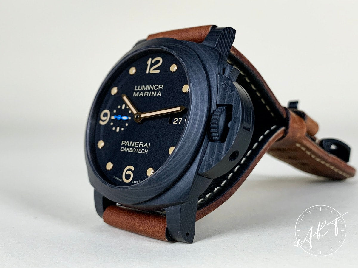 Panerai PAM 661 Luminor 1950 3 Days Black Dial Carbotech Diver Watch PAM00661 BP