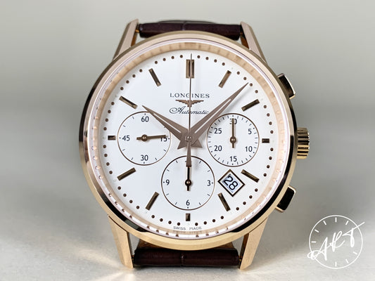 Longines Heritage Cal. L788 Chronograph Ivory Dial RG 18K RG Auto Watch w/ B&P