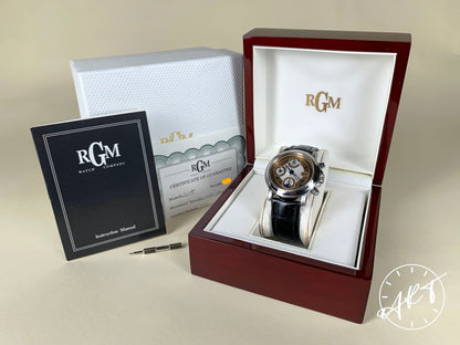 RGM 111M Triple Date Chronograph RG Dial Stainless Steel Auto Watch w/ B&P