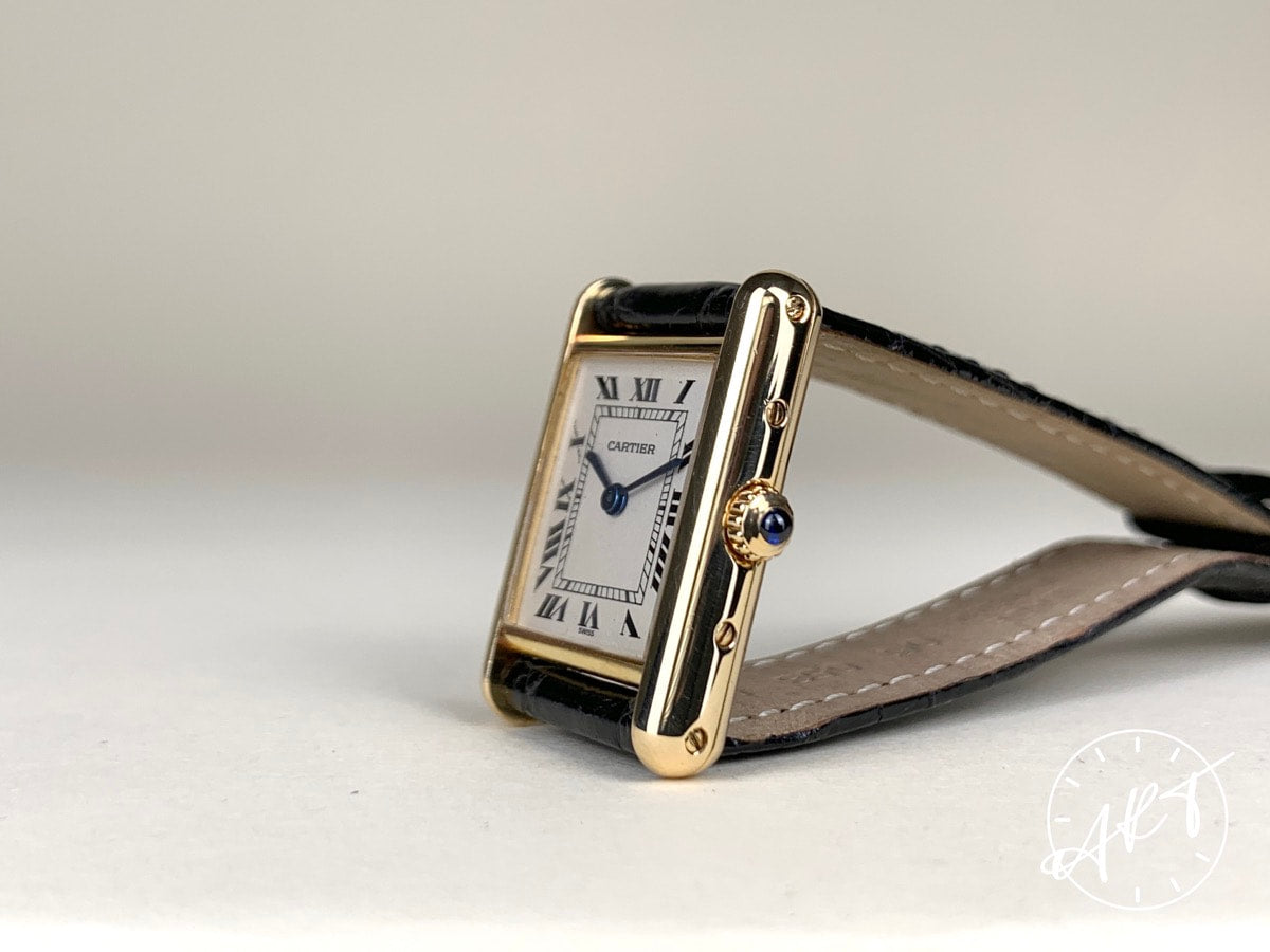 Cartier Tank Louis Cartier White Dial 18K Gold Quartz Ladies' Watch 1150