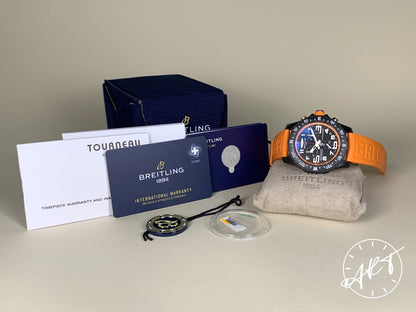 NEW Breitling Endurance Pro Chrono Polycarbonate Quartz Orange Watch X82310 BP