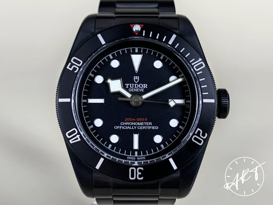 Tudor Black Bay Black Black PVD-Coated SS Auto Diver Watch 79230DK w/ B&P