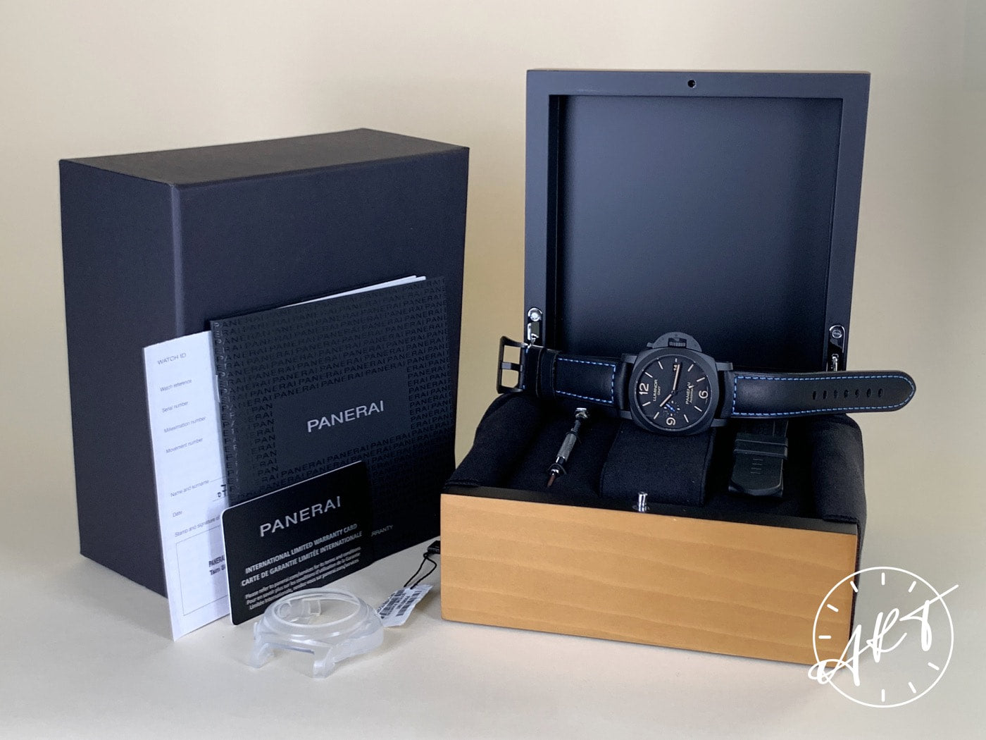 NEW Panerai PAM 1441 Luminor 1950 GMT Black Ceramic Auto Watch PAM01441 w/ B&P