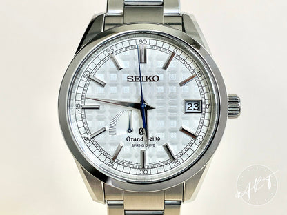 Grand Seiko Heritage Silver Dial “Tatami” SS Spring Drive Ltd Watch SBGA111 BP