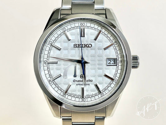 Grand Seiko Heritage Silver Dial “Tatami” SS Spring Drive Ltd Watch SBGA111 BP