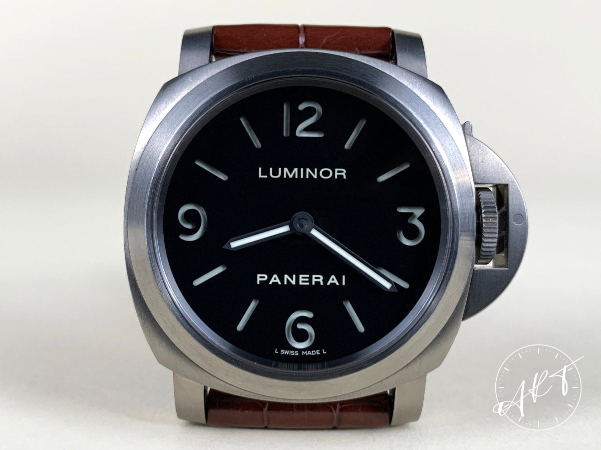 2013 Panerai PAM 176 Luminor Base Black Dial Titanio Diver Watch PAM00176 BP