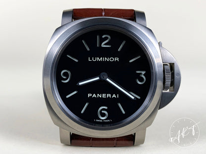 2013 Panerai PAM 176 Luminor Base Black Dial Titanio Diver Watch PAM00176 BP