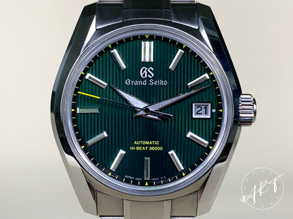 NEW Grand Seiko Heritage Hi-Beat Green Dial SS Auto Japan Ltd Watch SBGH261 BP