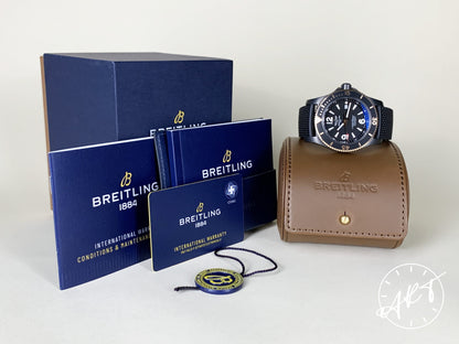 Breitling SuperOcean Black PVD-Coated SS Auto Diver Watch U17368 w/ B&P