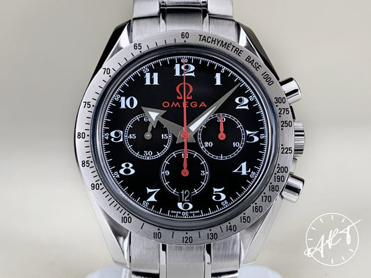 Omega Speedmaster Broad Arrow Chrono Black Dial SS Auto Watch 3556.50.00 w/ B&P