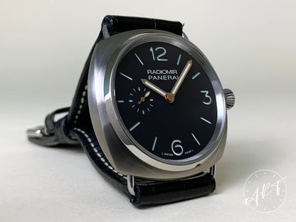 Panerai PAM 338 Radiomir Black Dial Titanium Manual Ltd Ed Watch PAM00338 w/ B&P