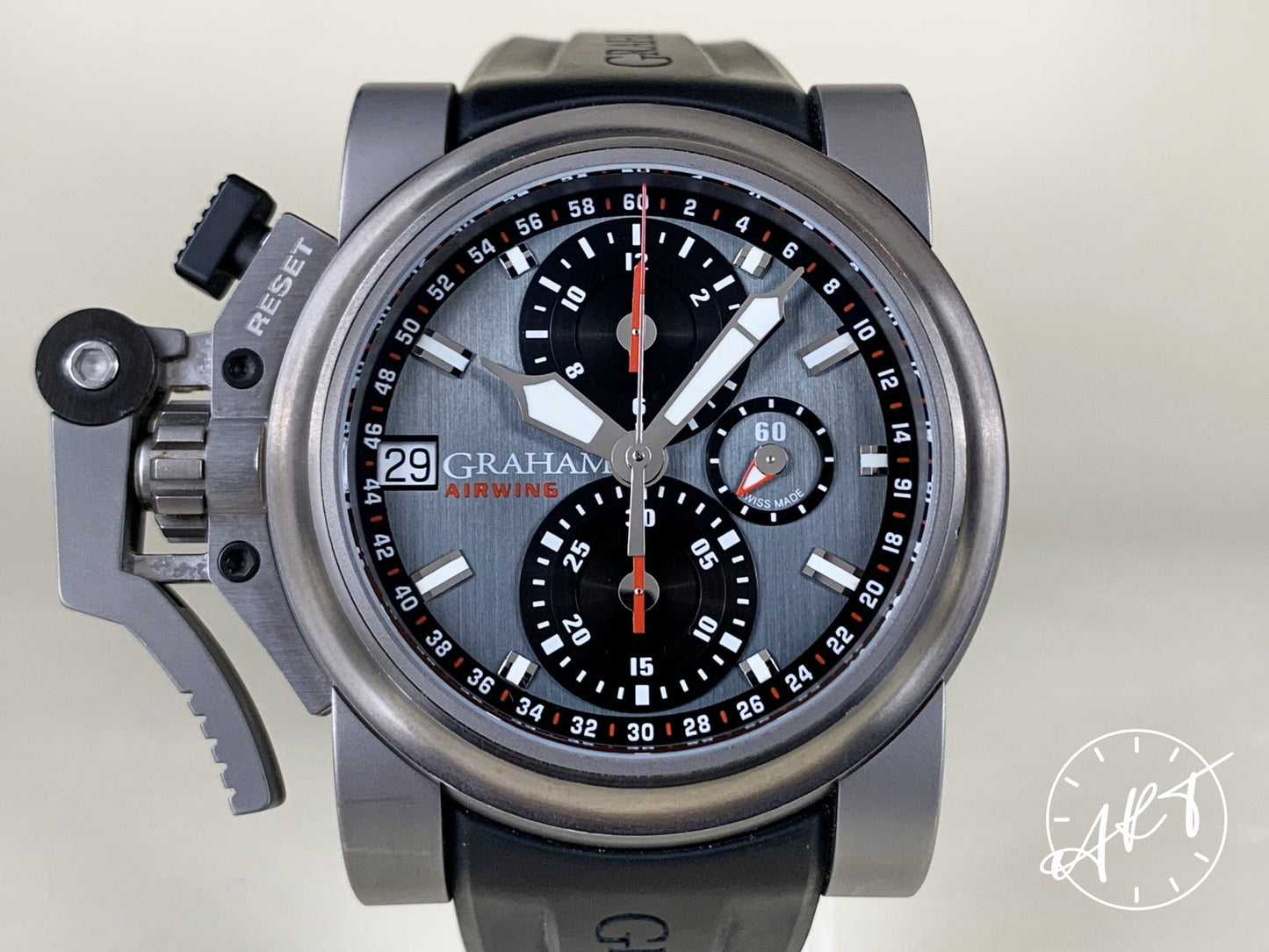 Graham Chronofighter Slate Gray Dial Titanium Airwing SE Watch 2OVKT.T01B BP