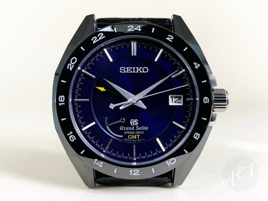 Grand Seiko Sport GMT Blue Dial Ceramic & Titanium Spring Drive Ltd Watch SBGE039 BP