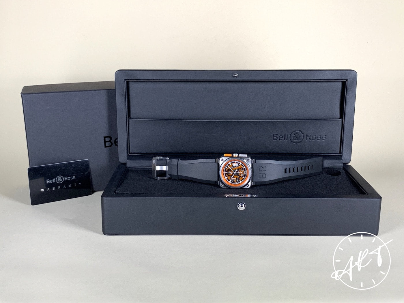 Bell & Ross Instruments Chrono Orange Dial SS Auto 500 Pcs Ltd Watch BR0394 BP