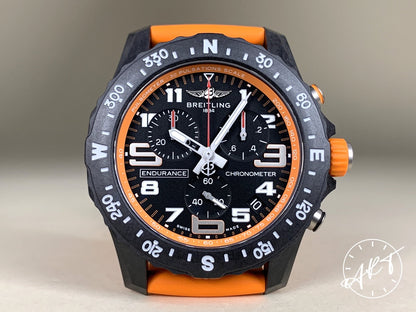 NEW Breitling Endurance Pro Chrono Polycarbonate Quartz Orange Watch X82310 BP