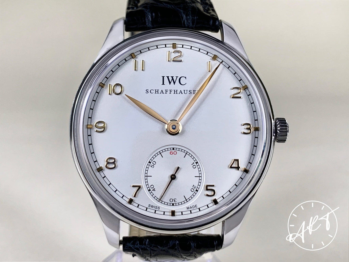 IWC Portuguese Hand-Wound Silver Dial SS Manual SE Watch IW545408 w/ Papers