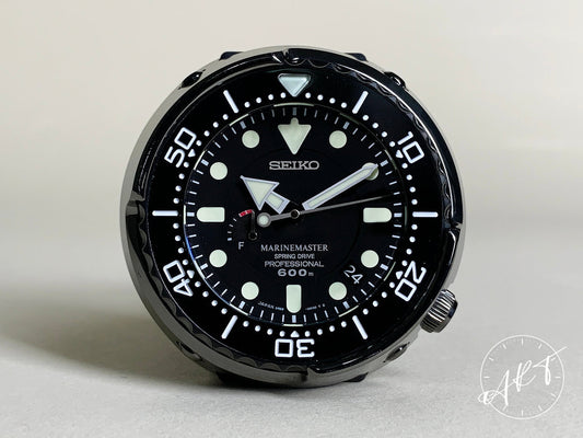 Seiko Prospex Tuna Black Dial SS Spring Drive Diver Watch SBDB009 w/ B&P