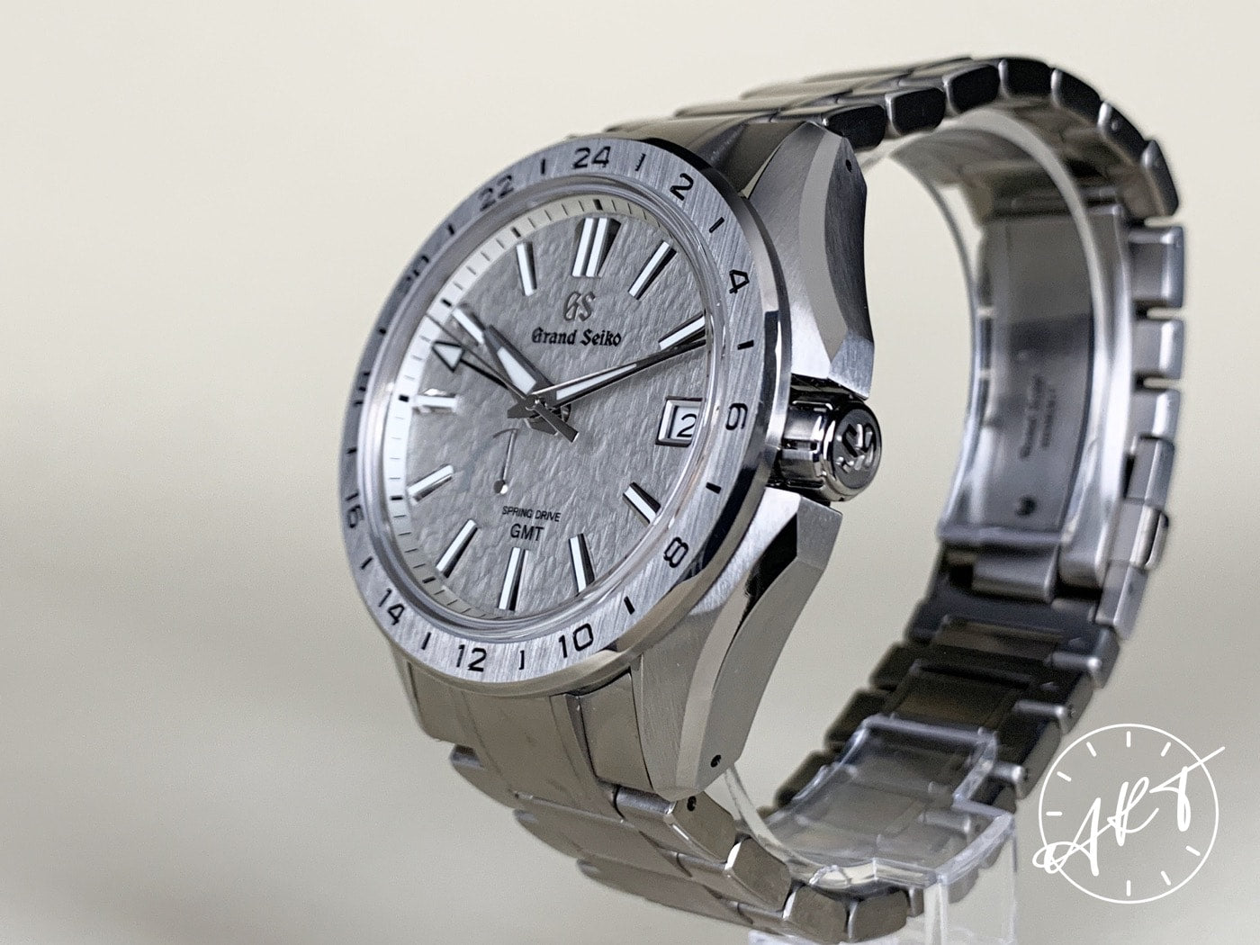 Grand Seiko Evolution 9 GMT “Mistflake” Titanium Spring Drive Watch SBGE285 BP