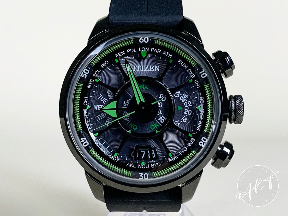 Citizen Eco Drive Satellite Wave Black Ceramic Ltd Skeleton Watch CC00 ART Watches